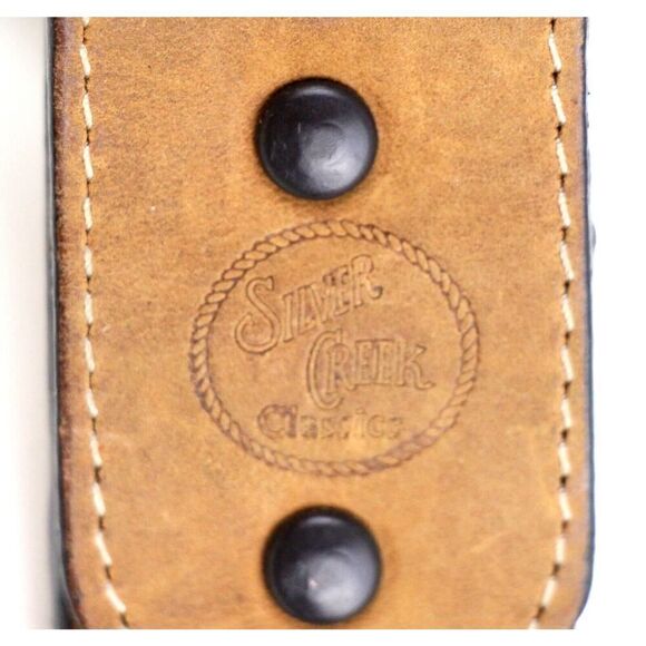 Silver Creek TAN BROWN GENUINE LEATHER 1 3/8"Wd CASUAL DRESS MEN'S BELT 40 (t74 - Picture 7 of 14